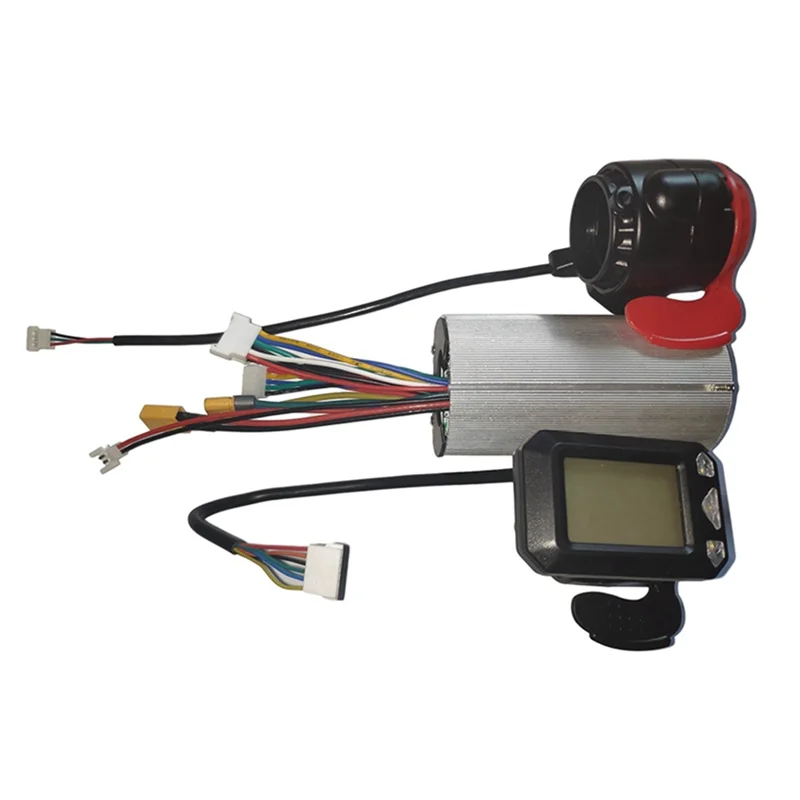 B72A Electric Scooter Bike for 36V 350W Controller LCD Display Brake Kit Alloy Electric Bicycle Scooter Accessories