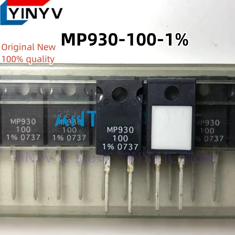 2PCS MP930 MP930-100-1% MP930-100 TO-220 30 Watts Power Film Resistors  100% New imported original 100% quality