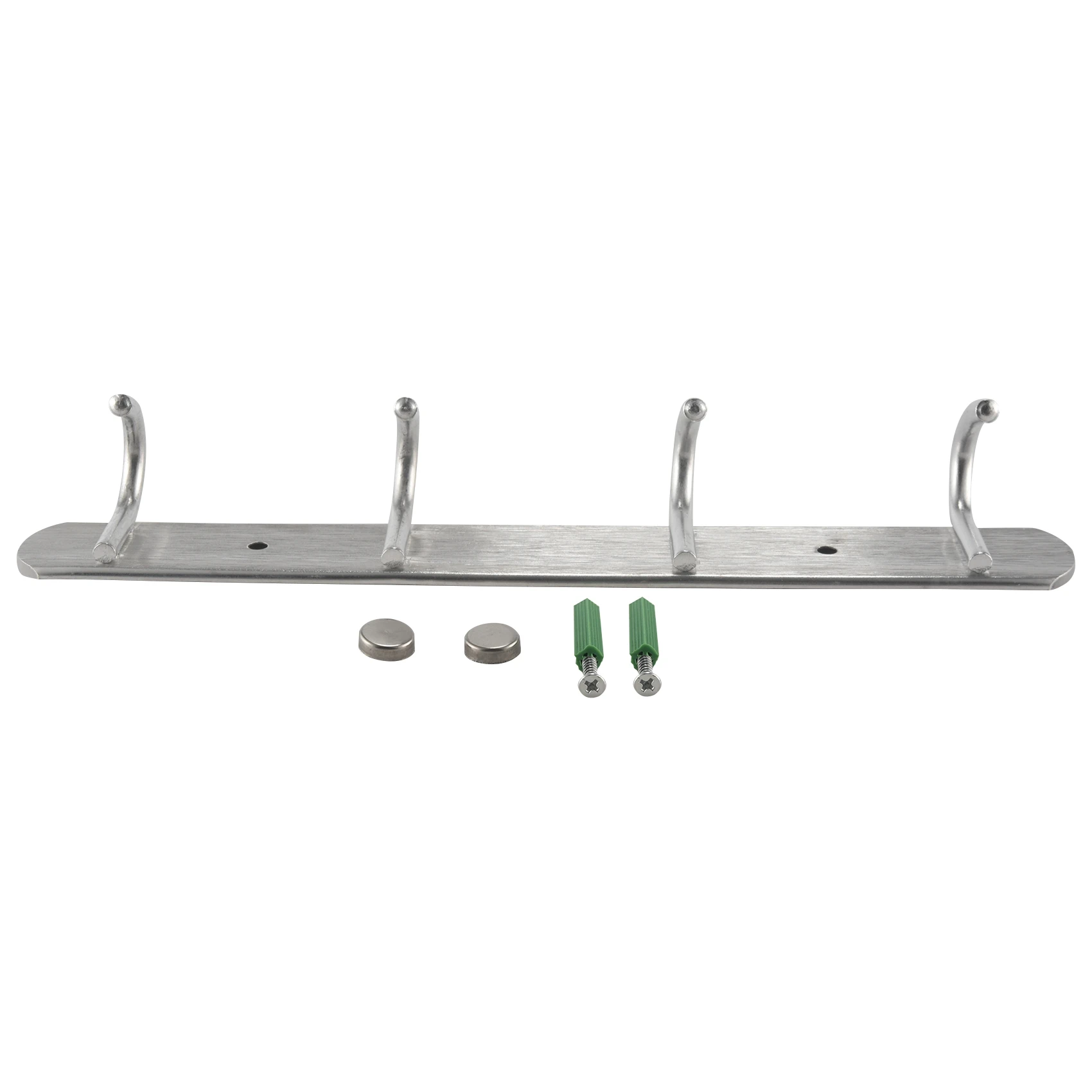 Aluminium 4 Hanger Handdoek Hoed Jas Kleding Muur Mount Rek Haak