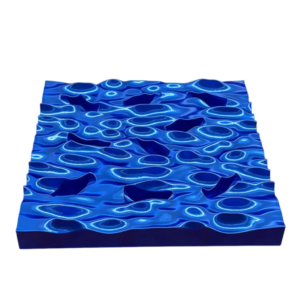 

Подставка для колец в форме морской волны, креативный 3D-дисплей для колец в стиле INS, простой декоративный лоток для хранения украшений, настольные украшения