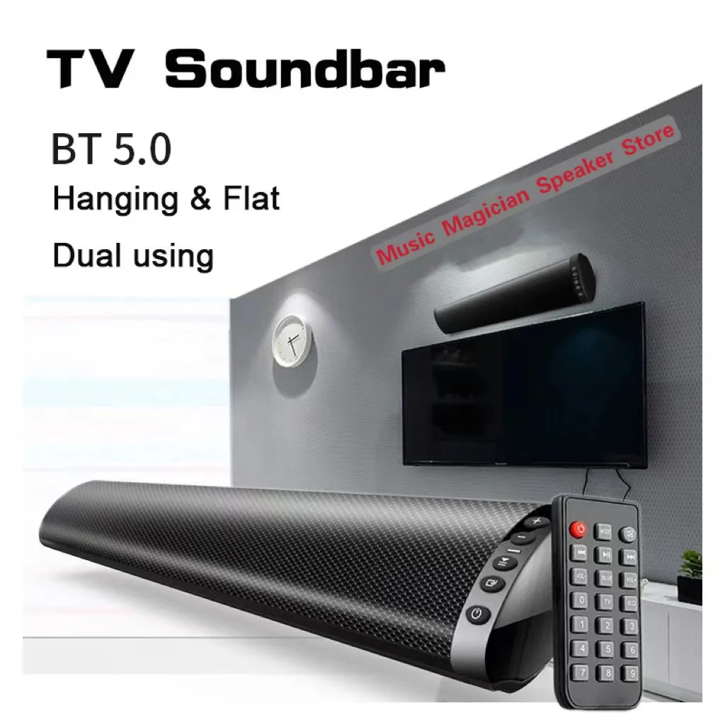 

Powerful Soundbar Sound Radio Blaster Bar Audio TV PC Computer Subwoofer Wireless Echo Wall Home Theater Bluetooth Speaker