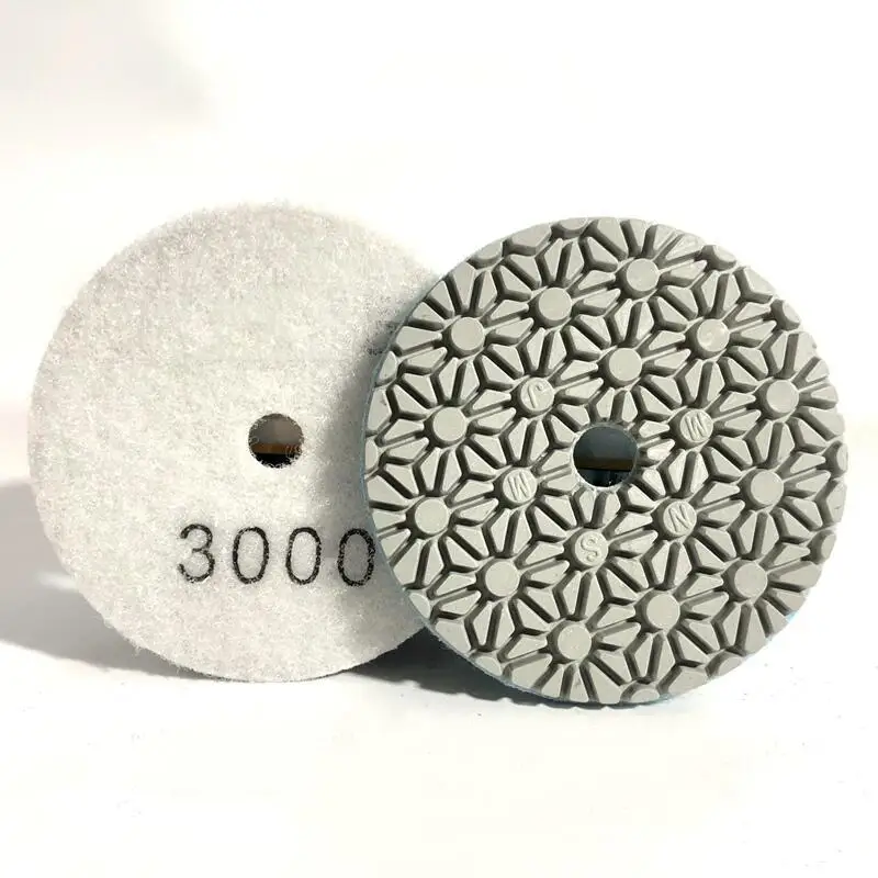 1 Stück 3 Zoll 4 Zoll Diamant-Nasspolierpads Granit Marmor Beton Stein Polierwerkzeuge Schleifscheiben Rad 30 # - 3000 # Ausdauer – Detail 18