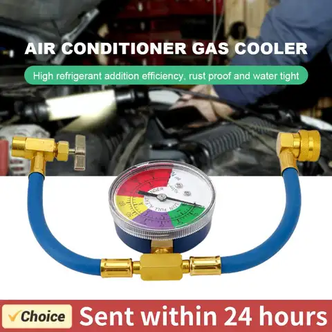 R134A 에어컨 가스 충전 호스, 압력 게이지 포함, AC 충전 호스, 냉매 가스 리필, 자동차
