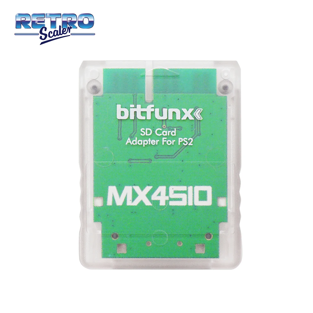 Retroscler-MX4SIO SIO2SD SD 카드 어댑터 및 Fortuna 64MB FMCB OPL1.2.0, 플레이스테이션 2 PS2 슬림 콘솔용 카드 및 게임 카드