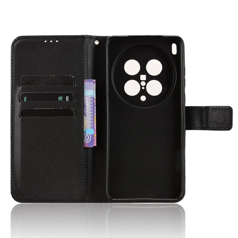ل Vivo X200 Ultra 5G الفاخرة الوجه الماس نمط الجلد محفظة من جلد PU حامل الحال بالنسبة ل Vivo X200 Ultra 5G X200Ultra حقيبة الهاتف