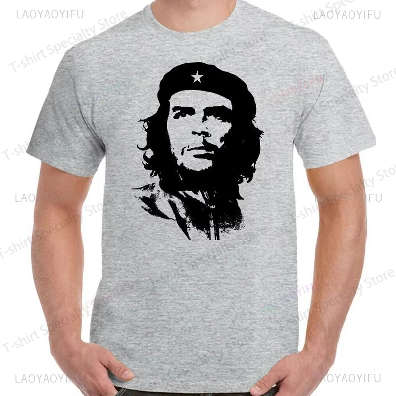 

Che Guevara Shirt Rebel Cuban Shirt Guerrilla Revolution TShirt Casual Short Sleeve Men High Quality Tee Cotton Loose Tops