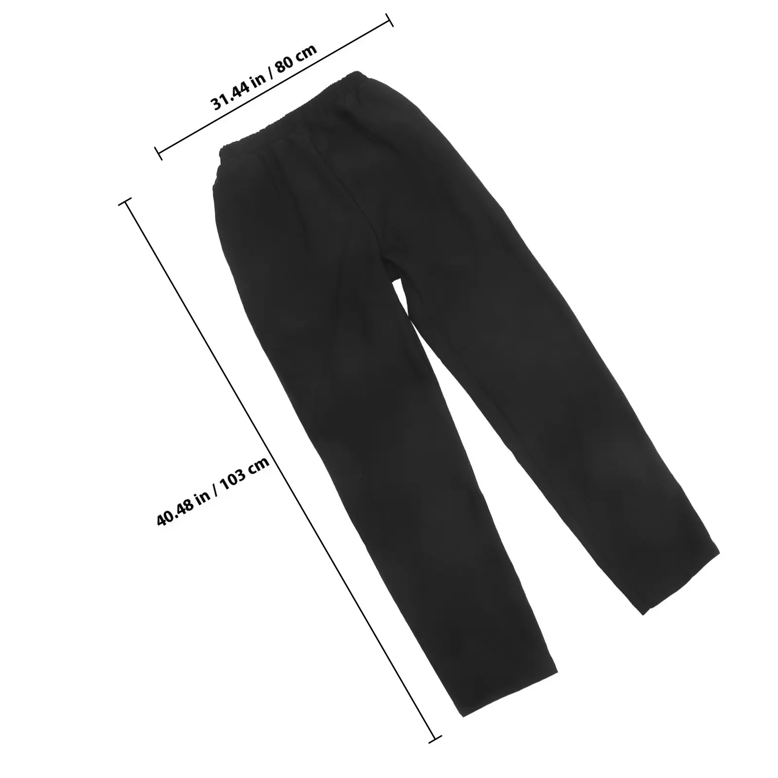 Breathable Chef Pants Premium Polyester-Cotton Black Trousers Oil Proof Easy Wash Workwear For Kitchen Hotel