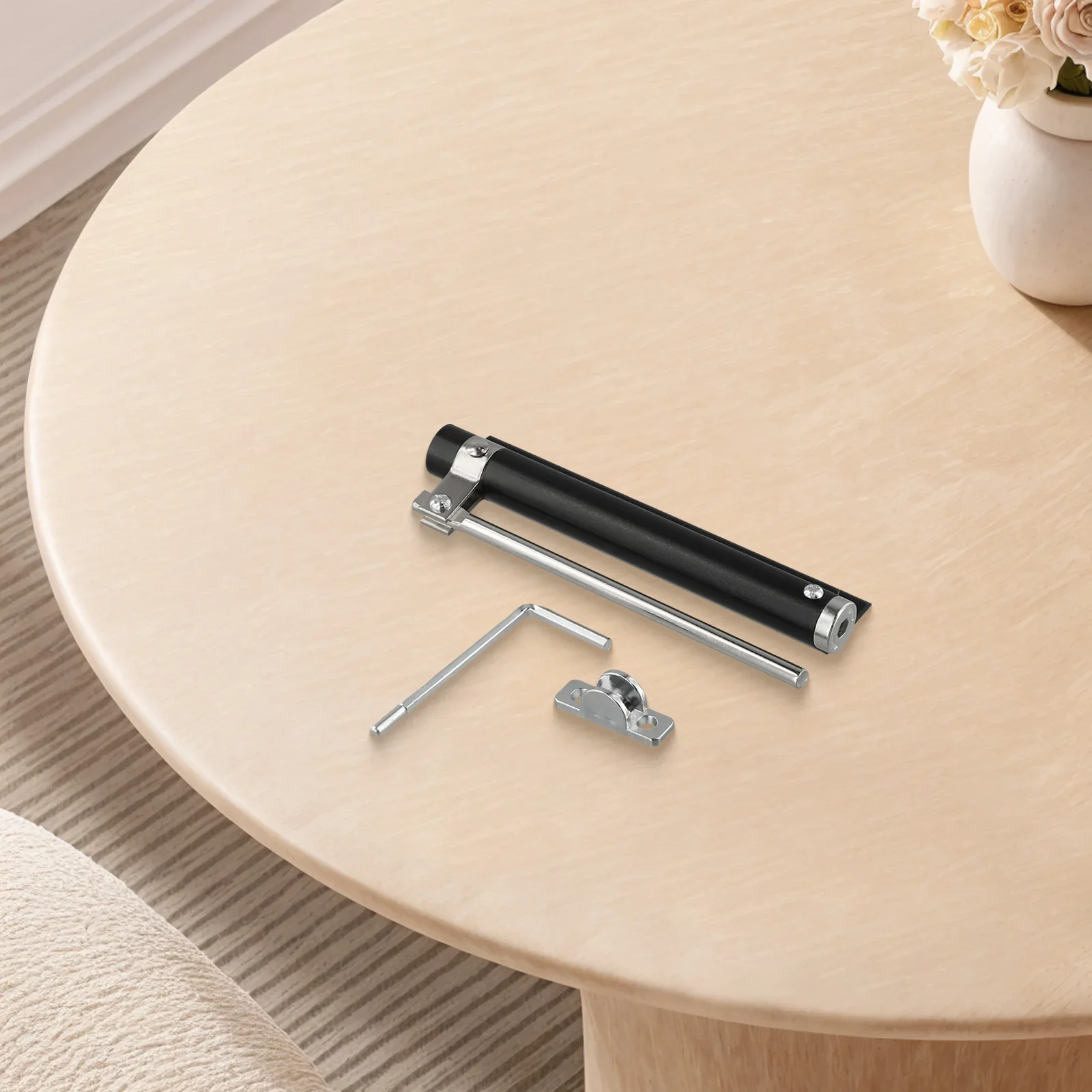 

Hydraulic Buffer Automatic Door Closer Doorway Solutions Black Compatible With Wooden Doors For Interior Doors