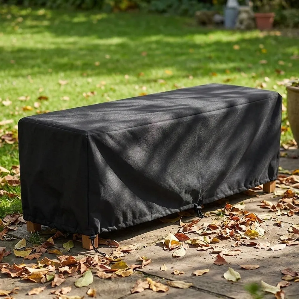 161x39x46cm Outdoor Patio Long Chair Cover Waterproof UV‑Proof Tear‑Resistant Furniture Protector Dustproof Cover Garden Parts