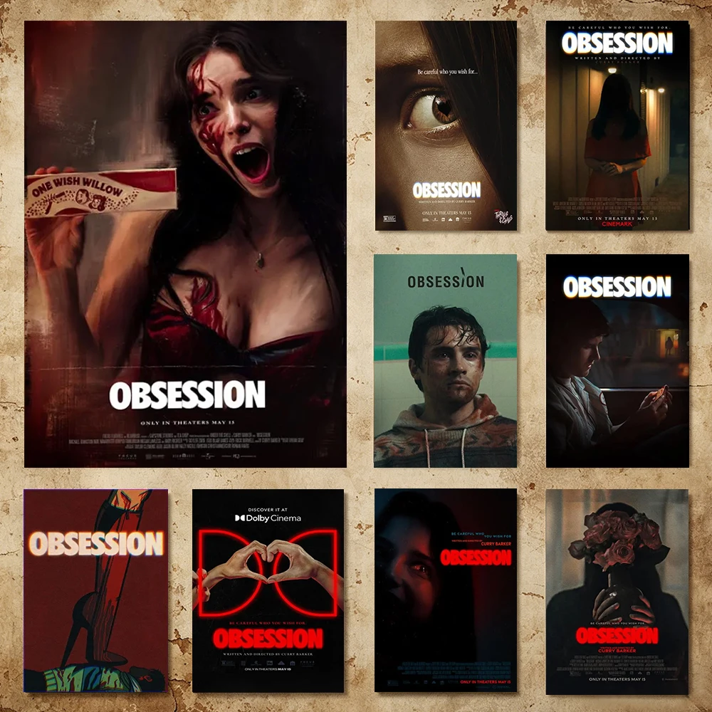 Obsession Canvas Poster Vintage Aesthetic Wall Art One Wish Willow Horror Film Print Retro Cinema Bedroom Living Room Wall Decor