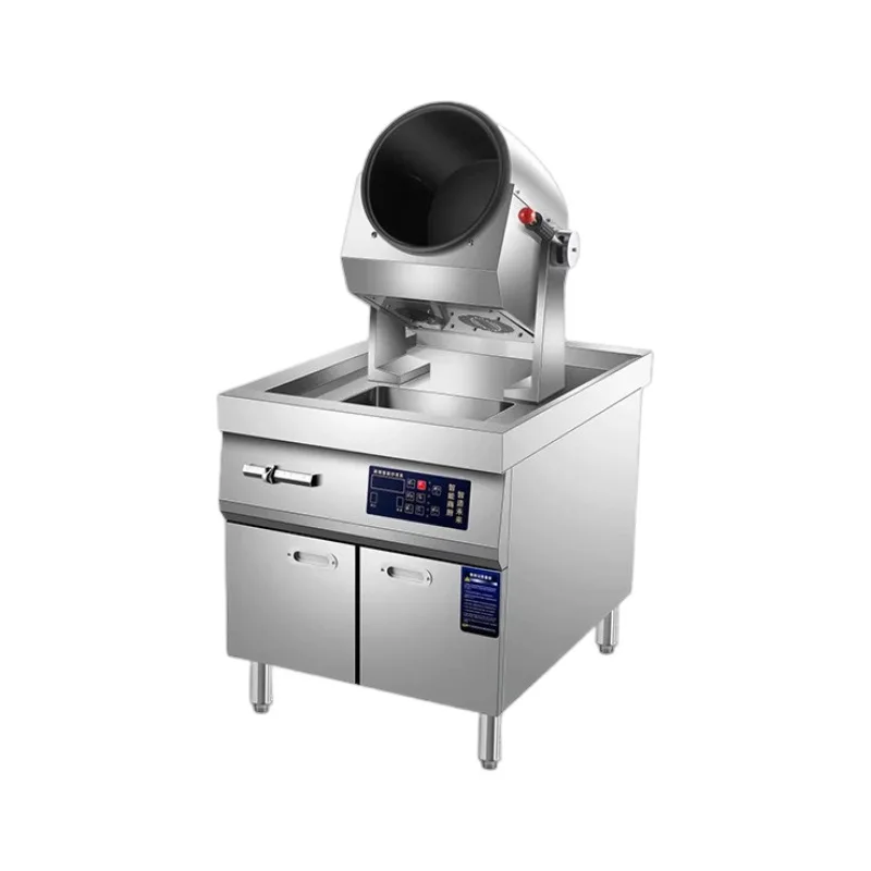 

Gas drum cooking robot is on fire, large-scale dining school factory canteen intelligent single-head cooking machine