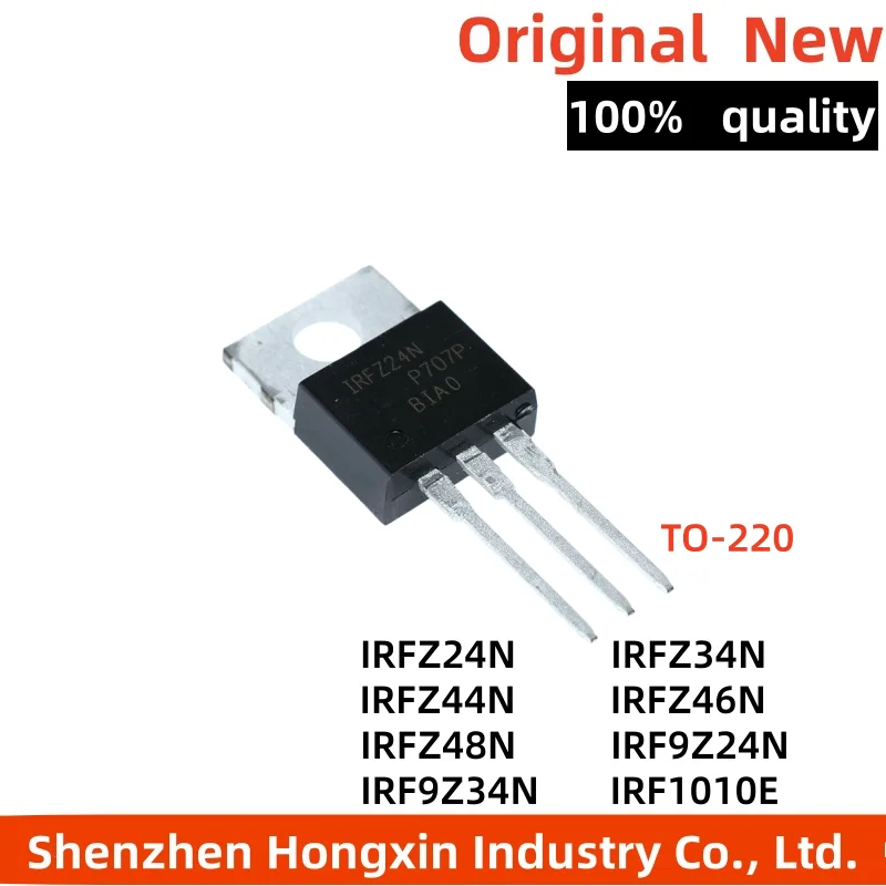 10 pieces of IRFZ44/24/34/46/48N 9Z24N 9Z34N NPBF IRF1010E PBF direct insertion TO-220 MOSFET