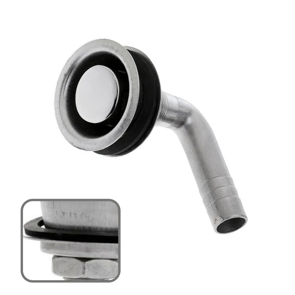 1PCS Marine Boat Crooked GAS-Fuel Tank Air Vent 5/8-Inch Stainless Steel Bent Tube Vent For Marine Yacht RV Hardware Accessories