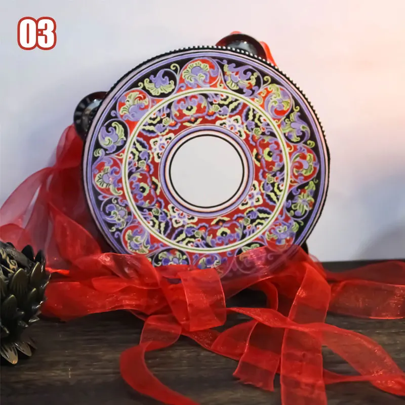 Uygur Ethnic Group Dance Hand Drum Stage Performance Ethnic Photography Props Chinese Style Beat Drums On The Tambourine