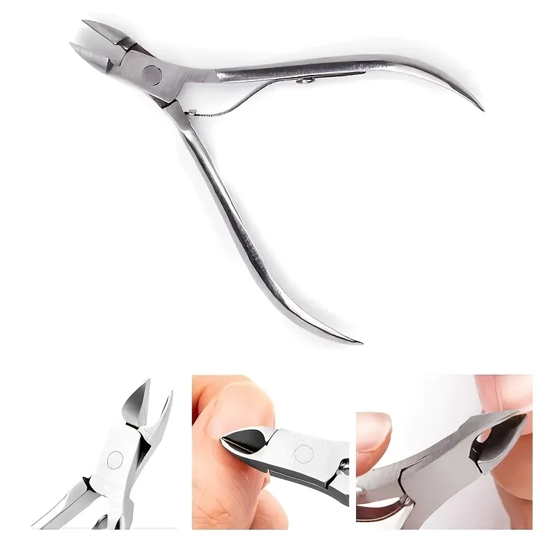 

Professional Stainless Steel Foot Toenail Care Tool Ergonomic Dead Light Beige Remover File with Convex Blade,Grooming Essential