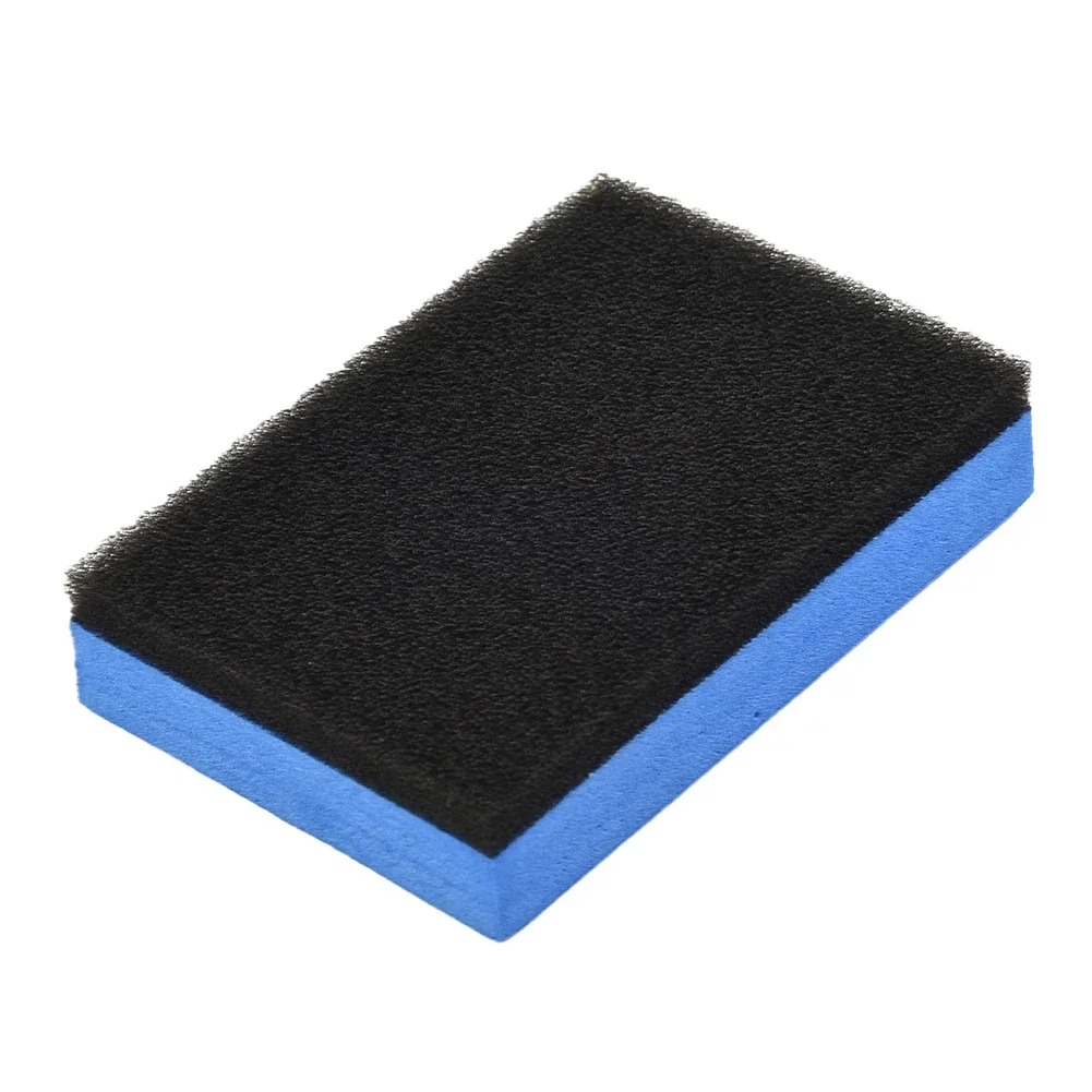 5PCS Car Ceramic Coating Sponge Applicator Glass Wax Coat Applicator Pads Sponges Automobile Blue Square Sponge And Cloth