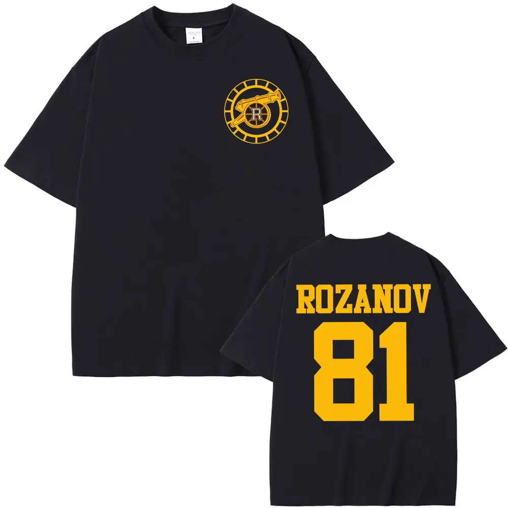 

Heated Rivalry Ilya Rozanov 81-Boston Raiders T Shirt Men Women Fashion Trend Hip Hop T Shirts Winter Casual Fleece T-shirt Tops