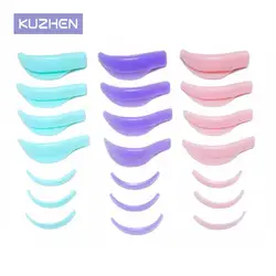 7 Pairs Silicone Eyelash Perm Pad Recycling Makeup Lifting Lashes Rods Shield 3D Eyelash Curler Accessories Applicator Tools