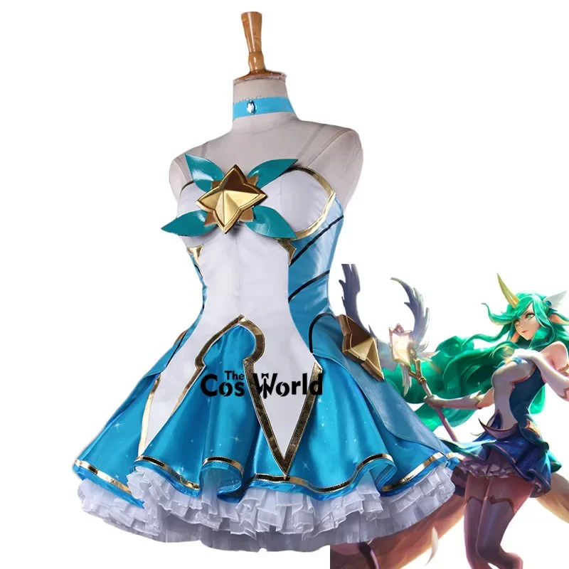 LOL Star Guardian Magical Girl Soraka Dress Uniform Outfits Games Cosplay Costumes