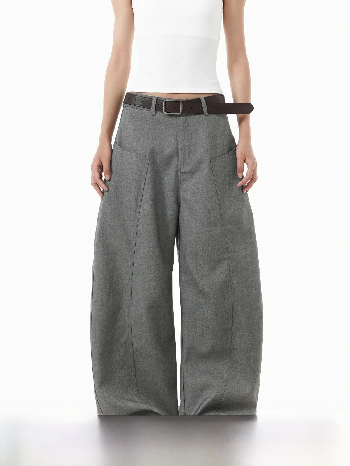 

American Sle Casual Loose Wide Leg Pants Men's Women's Drapey Knife Comfortable Leisure Trousers for Youth Daily Wear