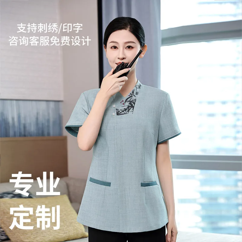 زي عمل تنظيف الفنادق، التدبير المنزلي، بيت الشاي، الممتلكات، مستشفى مول، محطة المطار، غرفة الضيافة، منظف الزي الصيفي