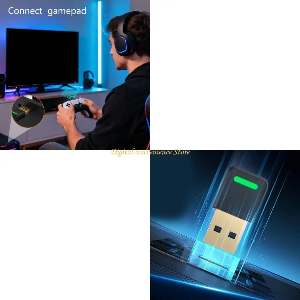 

97QA USB Adapter External Bluetooth-compatible Transmitter Receiver For PC Enhances Transfer Efficient Design Universals