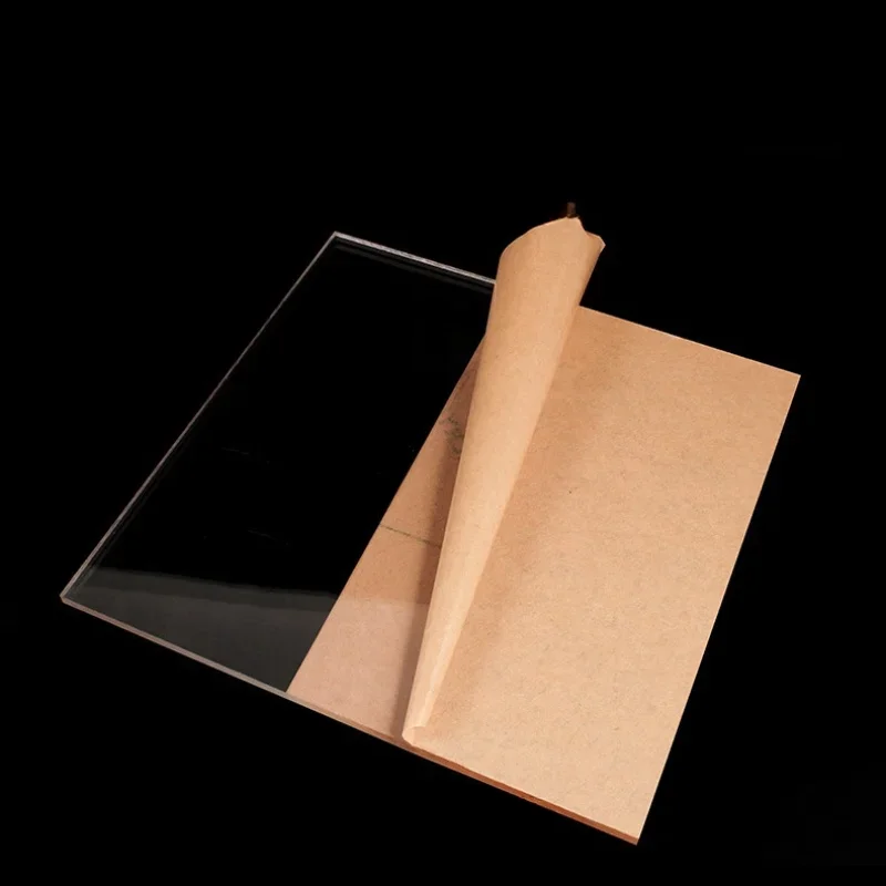 5PCS plexiglass plate A4 transparent acrylic sheet plastic A5 methacrylate thin blanks1mm 1.5mm 2mm