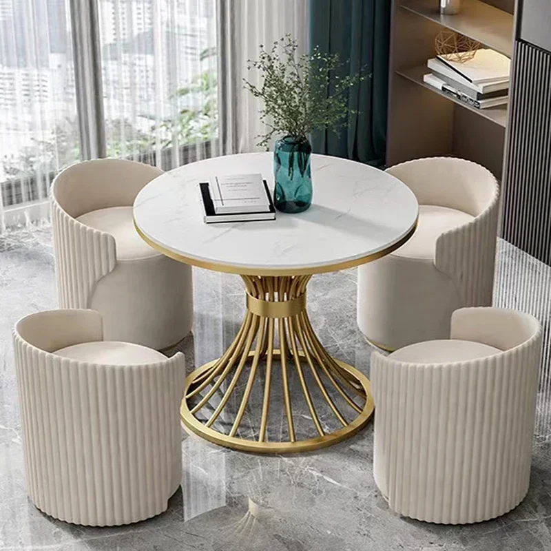 X-S Nordic Marble round side table living room furniture sofa corner table HG