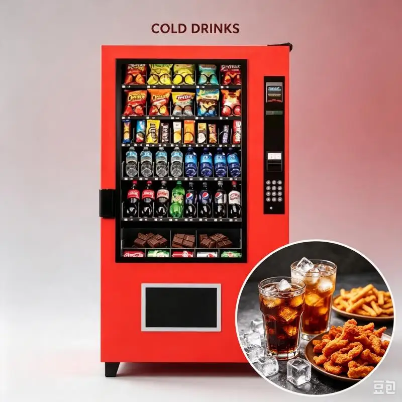 Snacks Drinks Automatic Vending Machine Customized Touch Screen Intelligent Retail Solution Equipment