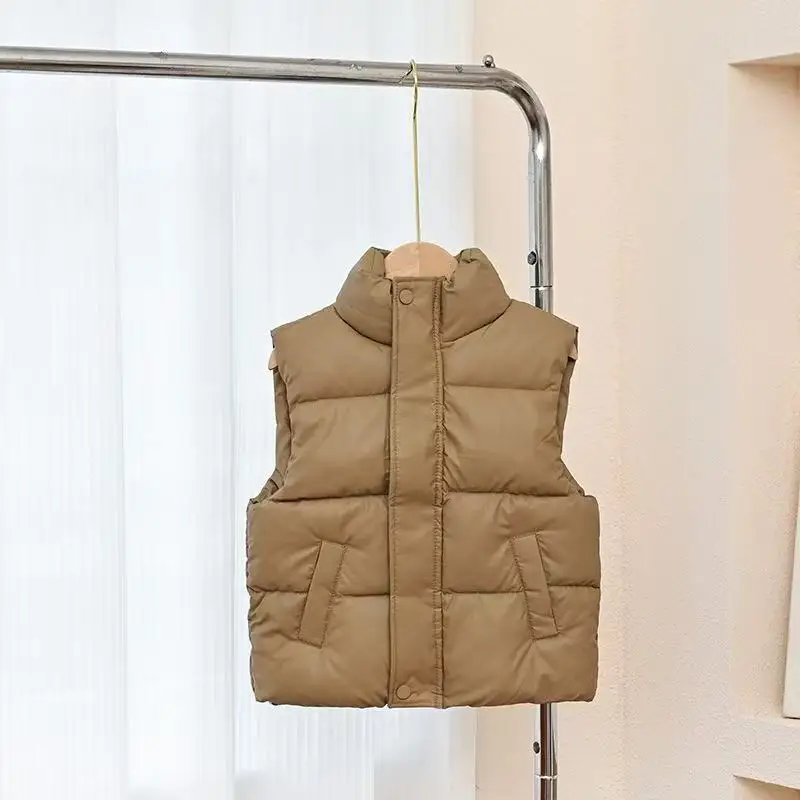 

Children's Waistcoat Children's Thickened Collar Waistcoat Jacket Korean Version Of The Children's Jacket Shoulders 110-160CM