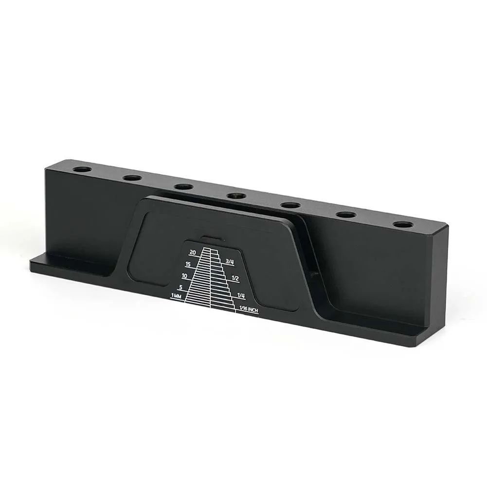 Router Bit Storage Box Aluminum Alloy Woodworking Organizer Display Stand for Bits Wrenches 17.3x4cm Space Saving Rack