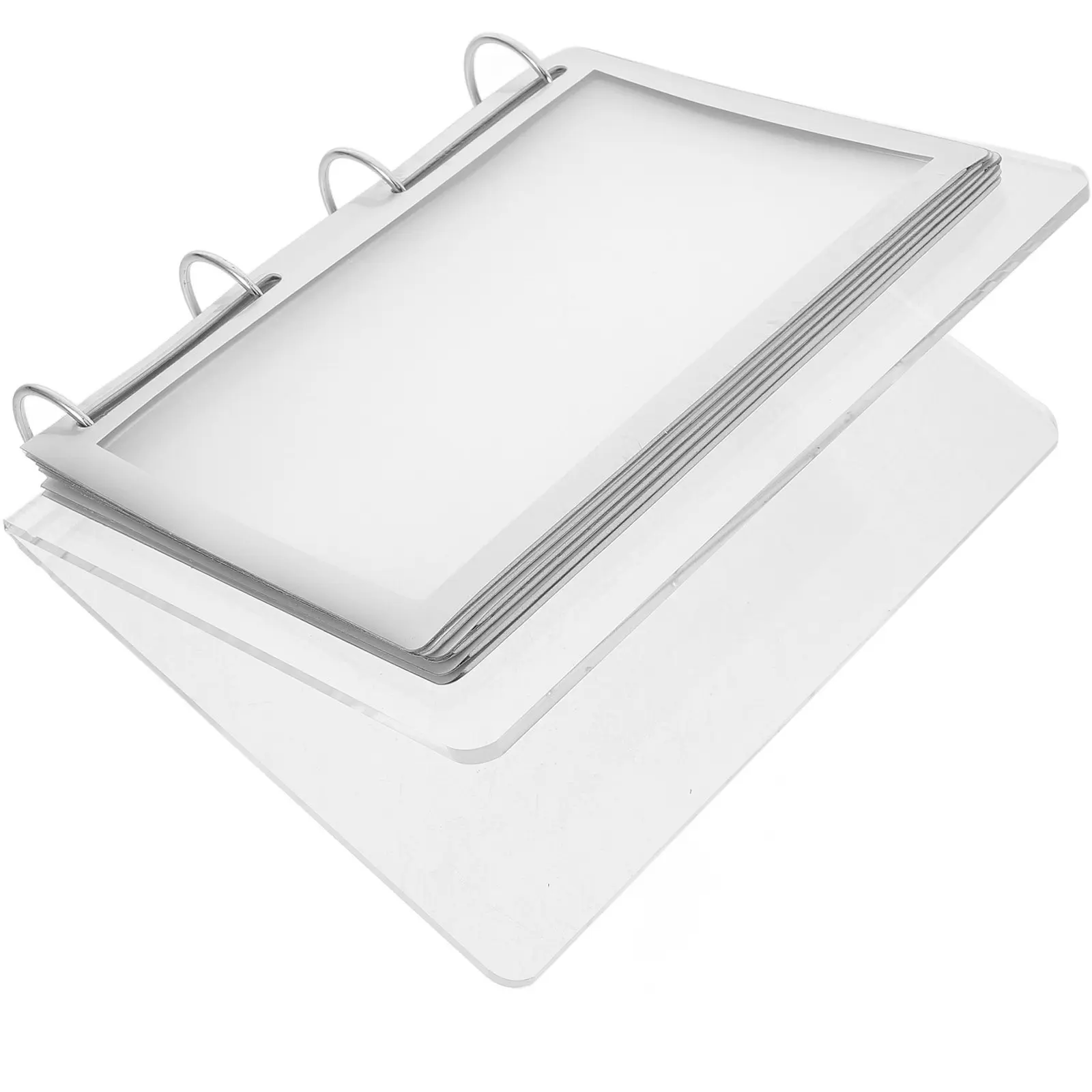 

Professional Menu Holder Clear Acrylic Display Stand Durable Desktop Menu Rack for Restaurant Cafe Holder