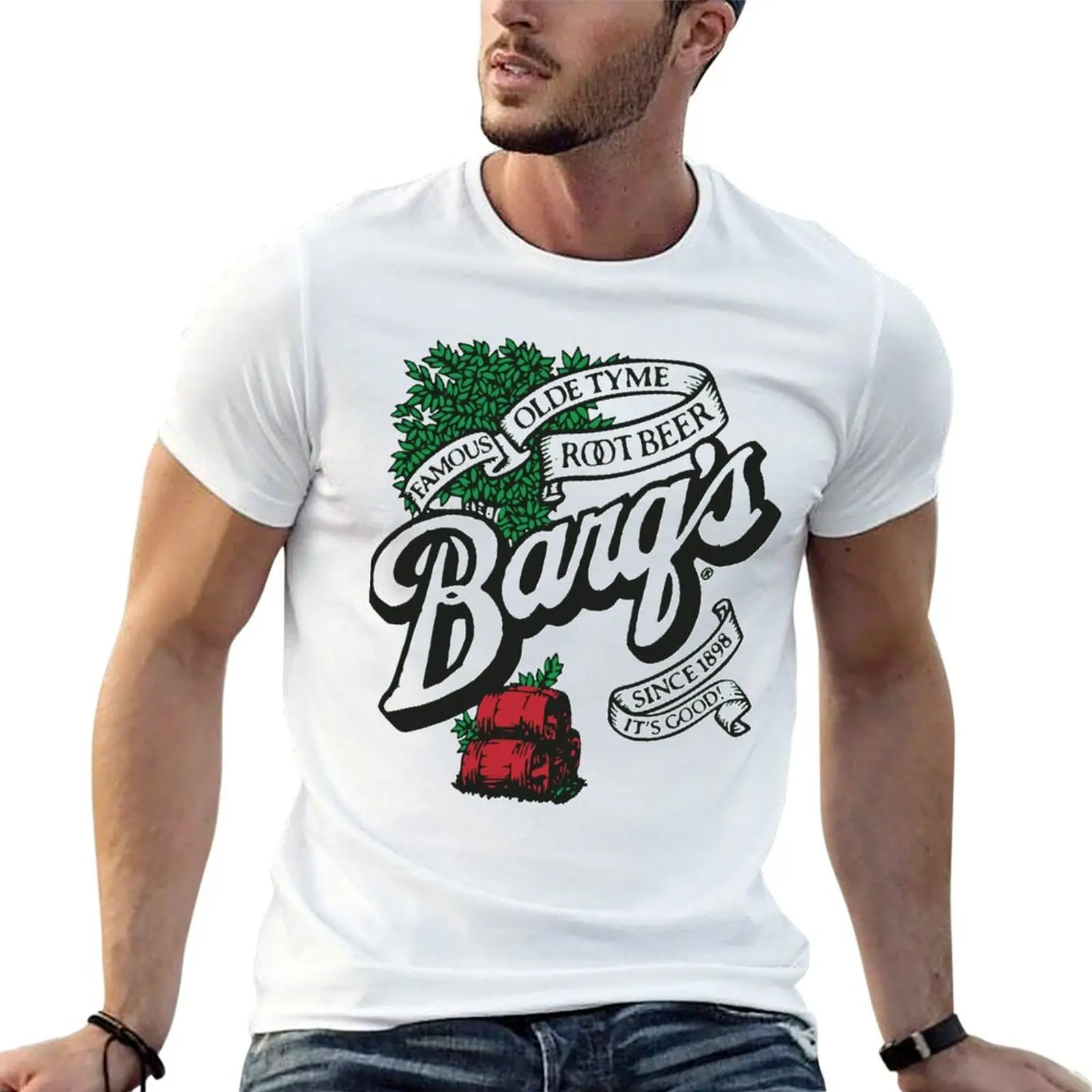 

shirts Barqs t T-Shirt quality shirts shirt high for man men Beer Logo for t cotton man men t Root man g