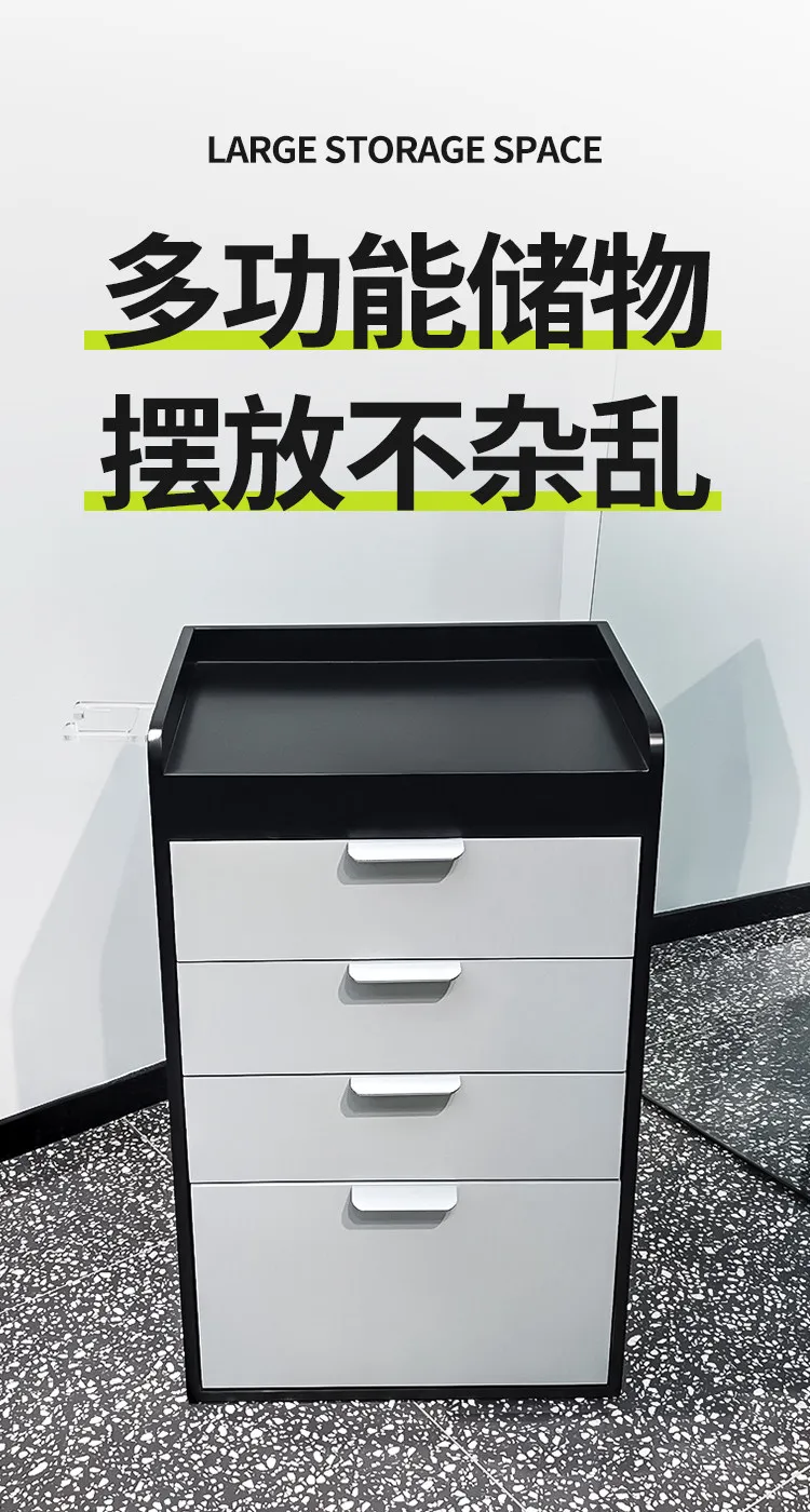 j Internet celebrity salon barber shop storage table storage cabinet hair tool cabinet hair salon special wood cutting tool cart