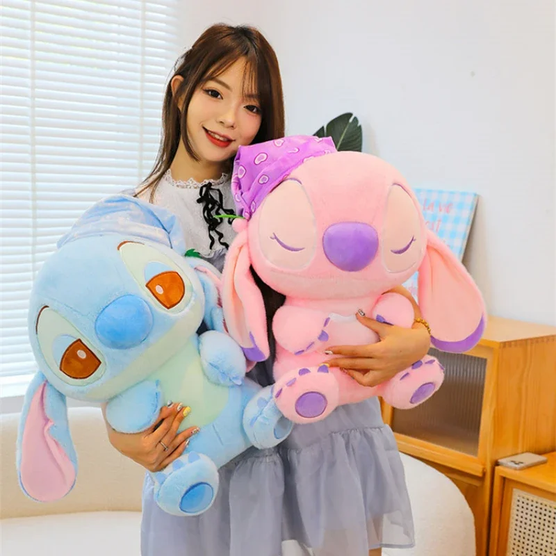 Disney's New Sleeping Stitch Plush Toy Stitch Room Decoration To Accompany Children To Sleep Children's Birthday Christmas Gift