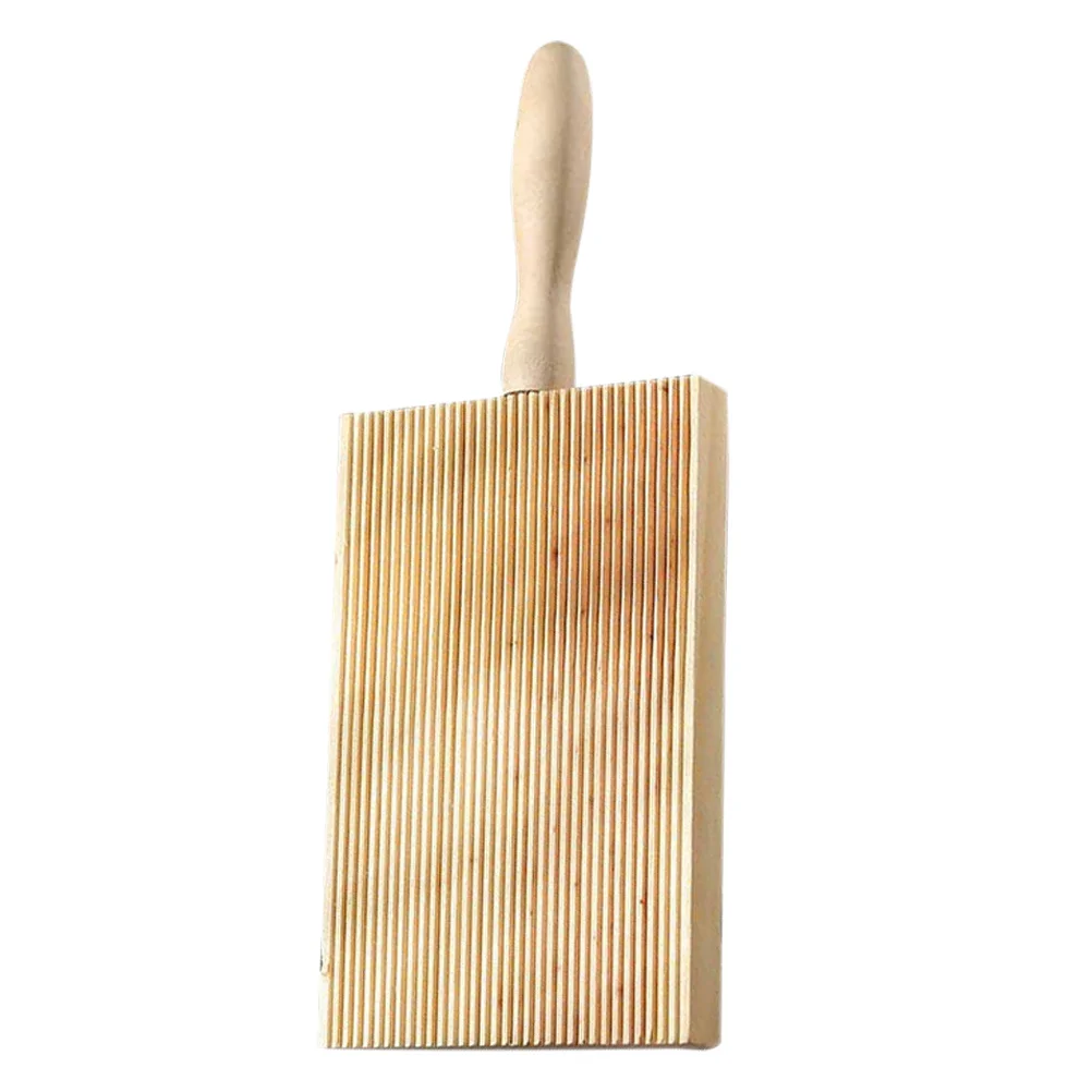 

Board Wooden Pasta Making Tool Non-Slip Handle For Gnocchi Cavatelli Noodles Kitchen Gadgets Pasta Board