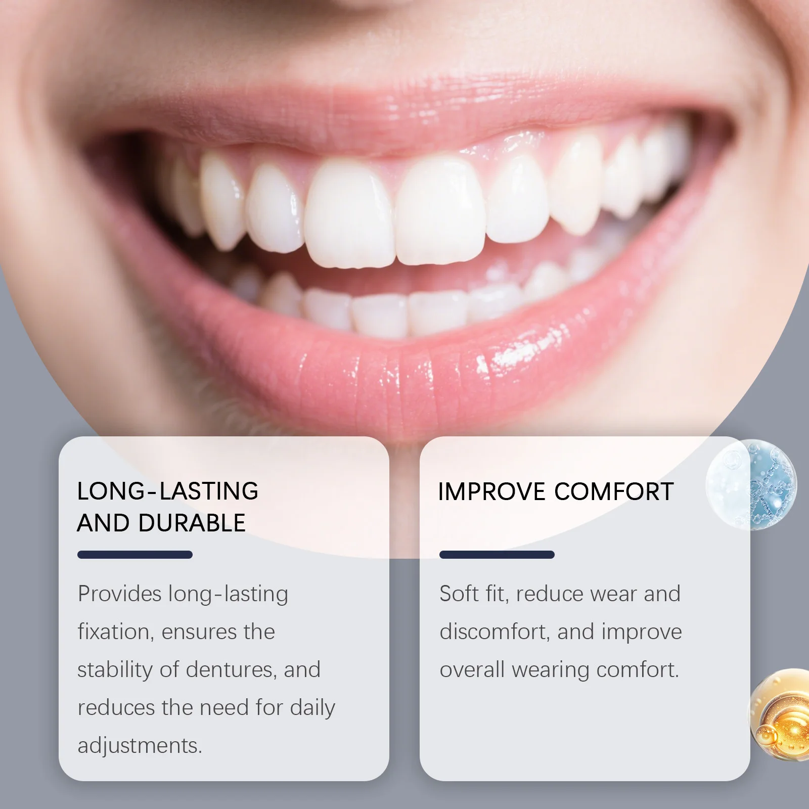 Oralhoe Comfort Denture Adhesives Glue Thermoplastic Adhesive Fixed Dentures Prevent Loosen Reduce Gum Pain False Teeth Glue image 3