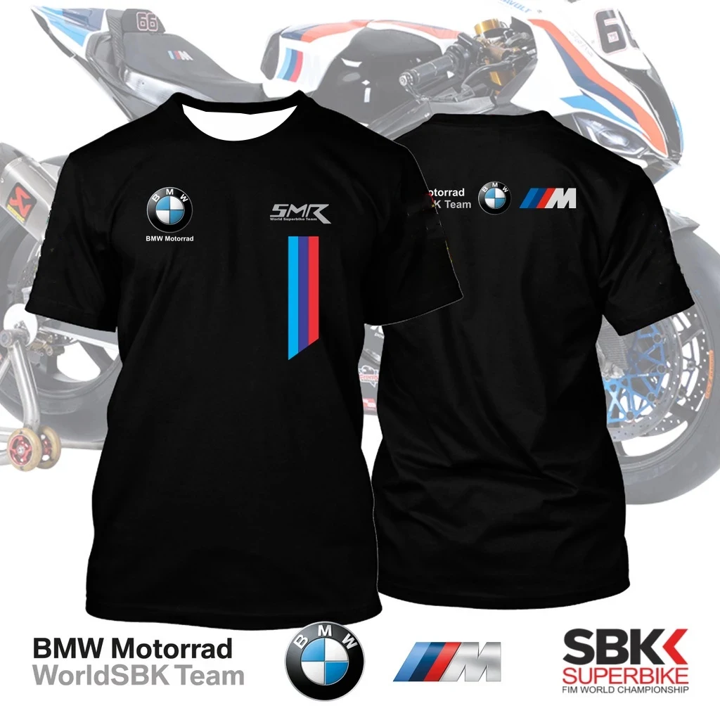 

Футболка BMW F1 Премиум Роскошный летний мужской и женский повседневный спортивный удобный гоночный костюм с круглым вырезом Свободный дышащий быстросохнущий топ