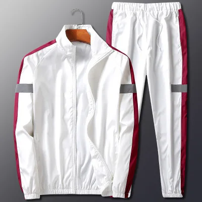 Men's 2 Piece Tracksuit Set Hoodie Sweatshirt Jogger Pants Casual Sportswear Male Running Gym Training Outfit