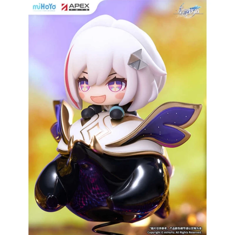 Honkai genuino: juego de ferrocarril Star, versión Q de topacio, modelo de figura Happy Shake, juguetes, decoración de escritorio exquisita, regalo coleccionable
