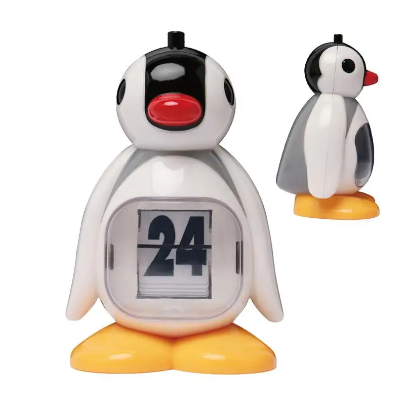 Retro Penguin Calendar Press Design Miniature Model Bedroom Living Room Offices Home Decoration Accessories