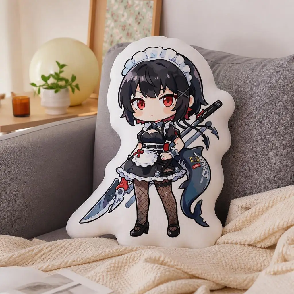 Ellen Joe Zenless Zone Zero ZZZ Plush Pillow Cushion Irregular Stuffed Throw Pillow Home Decor Gift Sofa Bed Couch