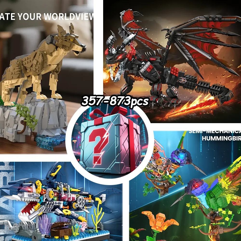 

Random building block blind boxes, over 200 styles, randomly dispatched. Open and enjoy the joy of building