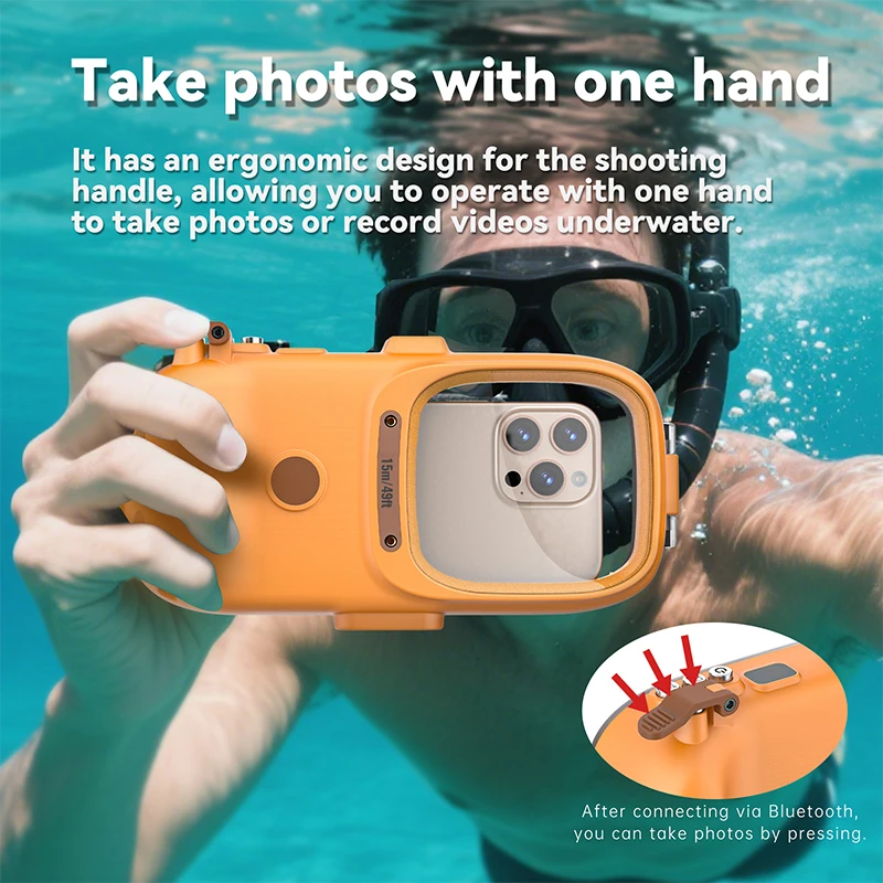 

Universal Diving Case IP68 Professional Athlete Snorkeling Underwater Diving Boxes 15M/49ft For Samsung iPhone Huawei Google