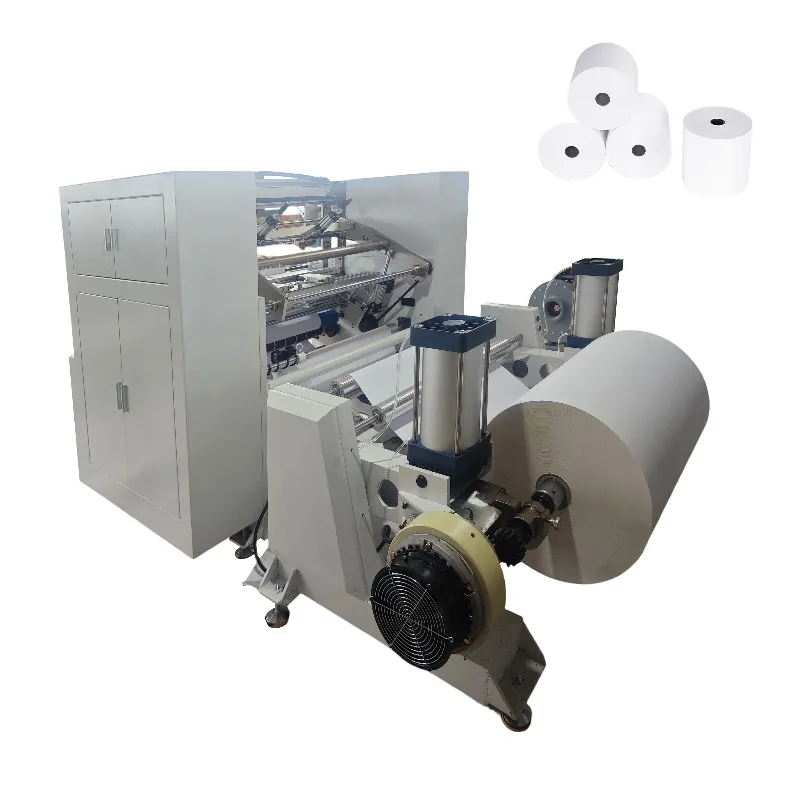 Customized Thermal Print Paper Rewinder And Splitter Machines Paper Slitter Rewinder Making Machine For Thermal Roll