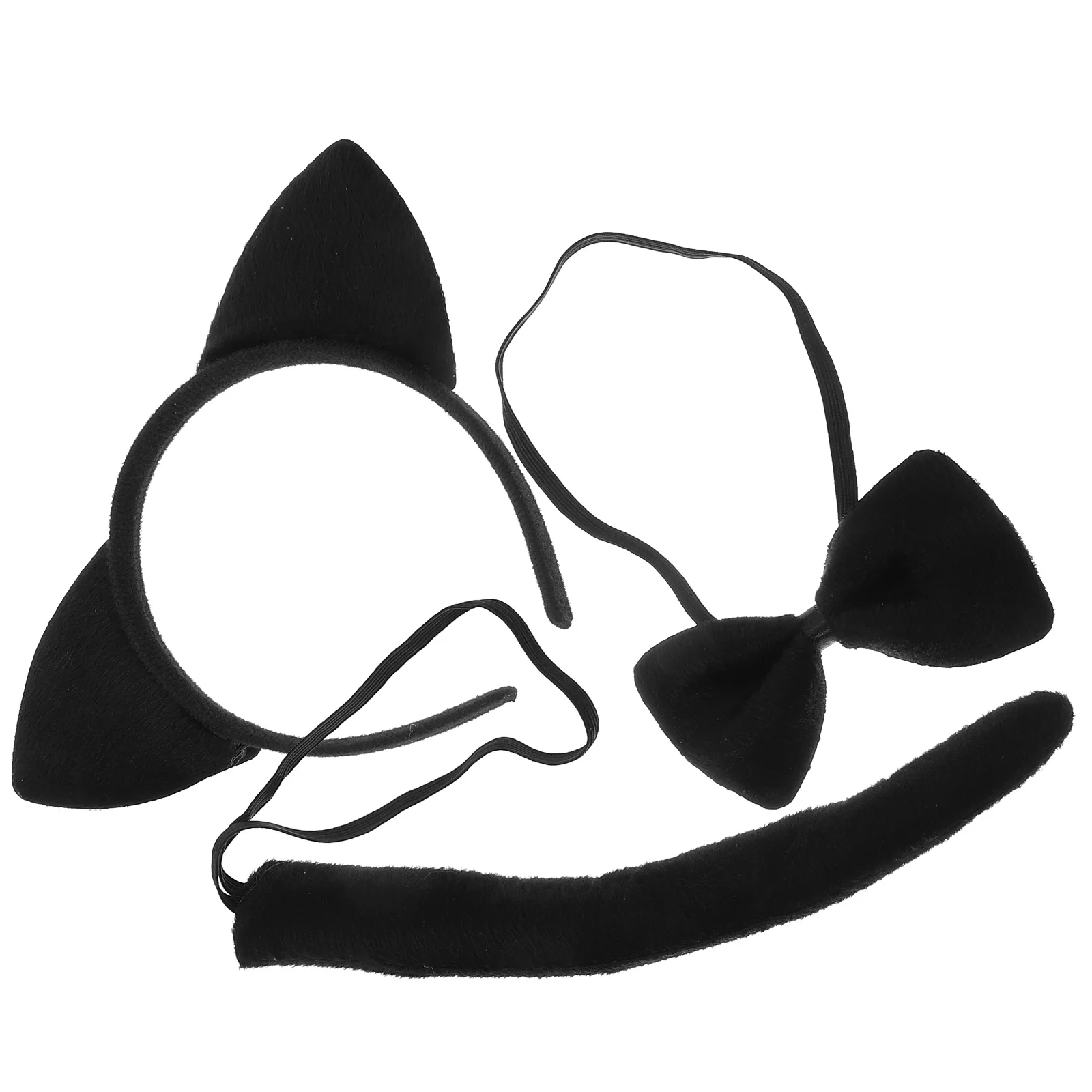 Cat Cosplay Costume Set Kids Cat Costume Cat Costume for Kids Halloween Headdress Furry Ears Headband Halloween Headdress