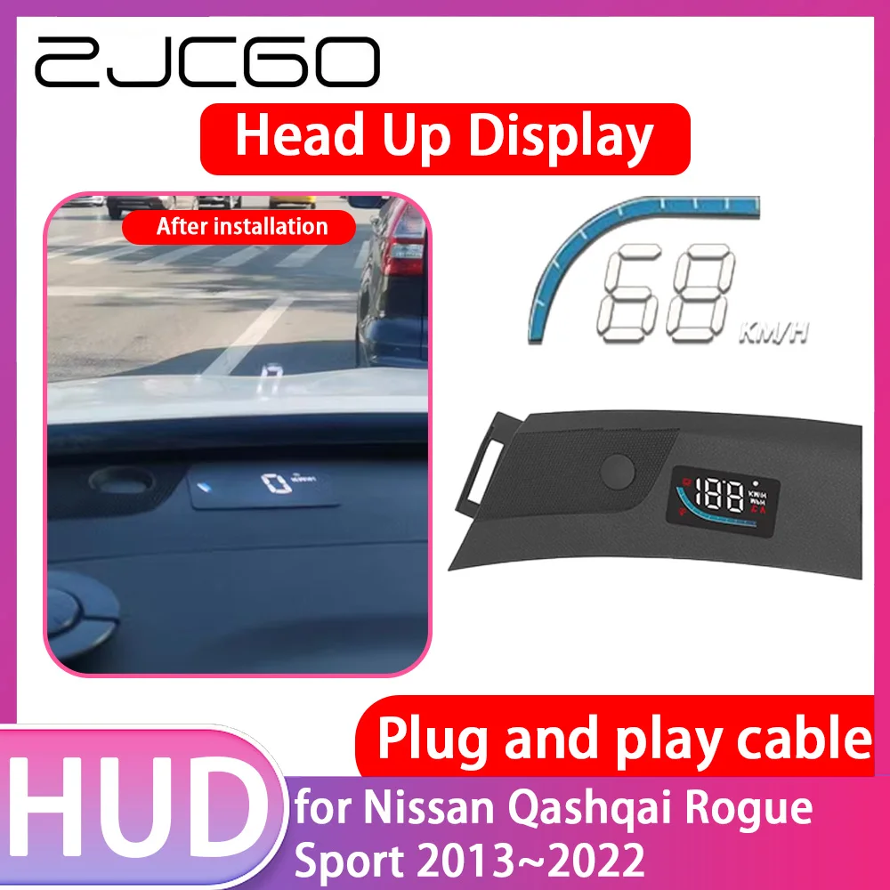 Car Special Hidden HUD Head Up Display Speedometer Speed Projector Alarm for Nissan Qashqai Rogue Sport 2013~2022