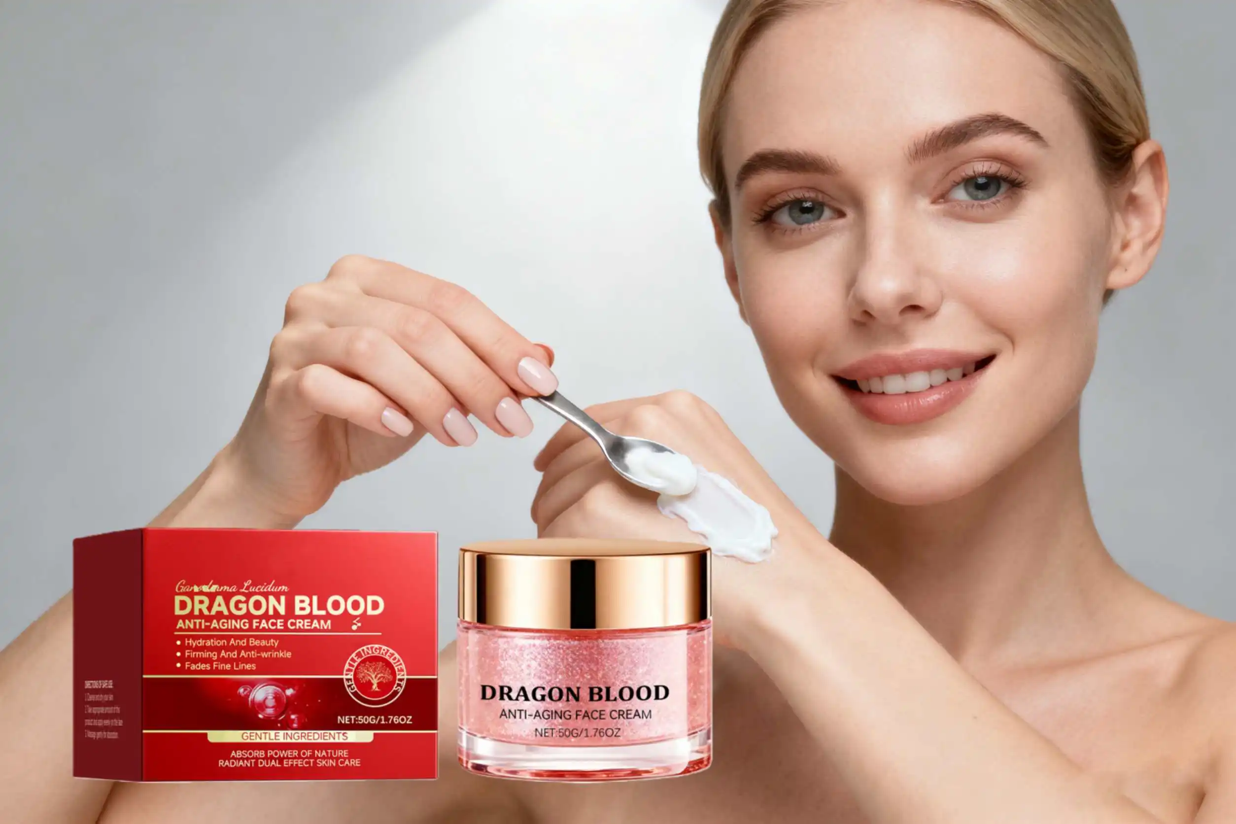 

Ganoderma Lucidum Moisturizing Face Cream Stable Skin Condition Improve Sagging Lift Facial Contour Deep Nourishing Skin Lotion