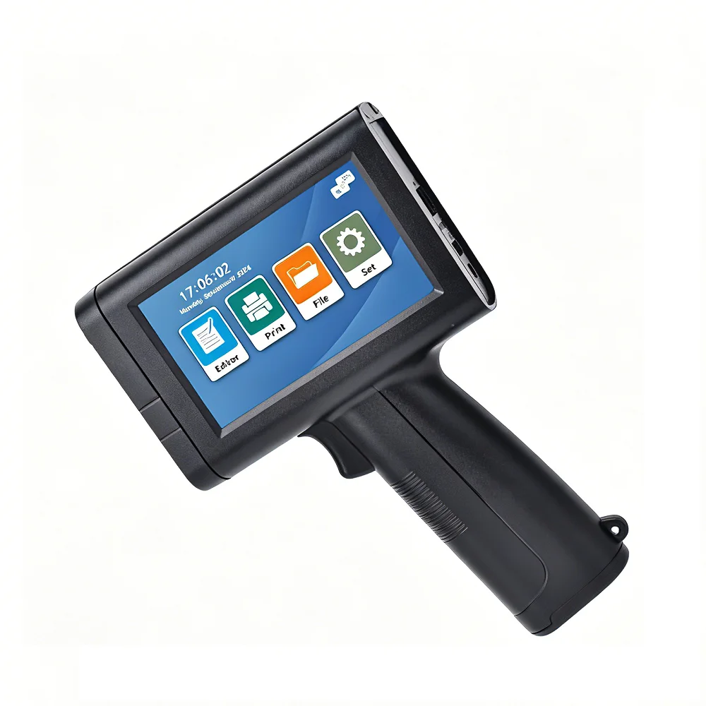 25.4mm Thermal Handheld Inkjet Printer 600dpi High Precision Coding Gun for Bottle Carton Tube Metal Leather Date Logo Printing
