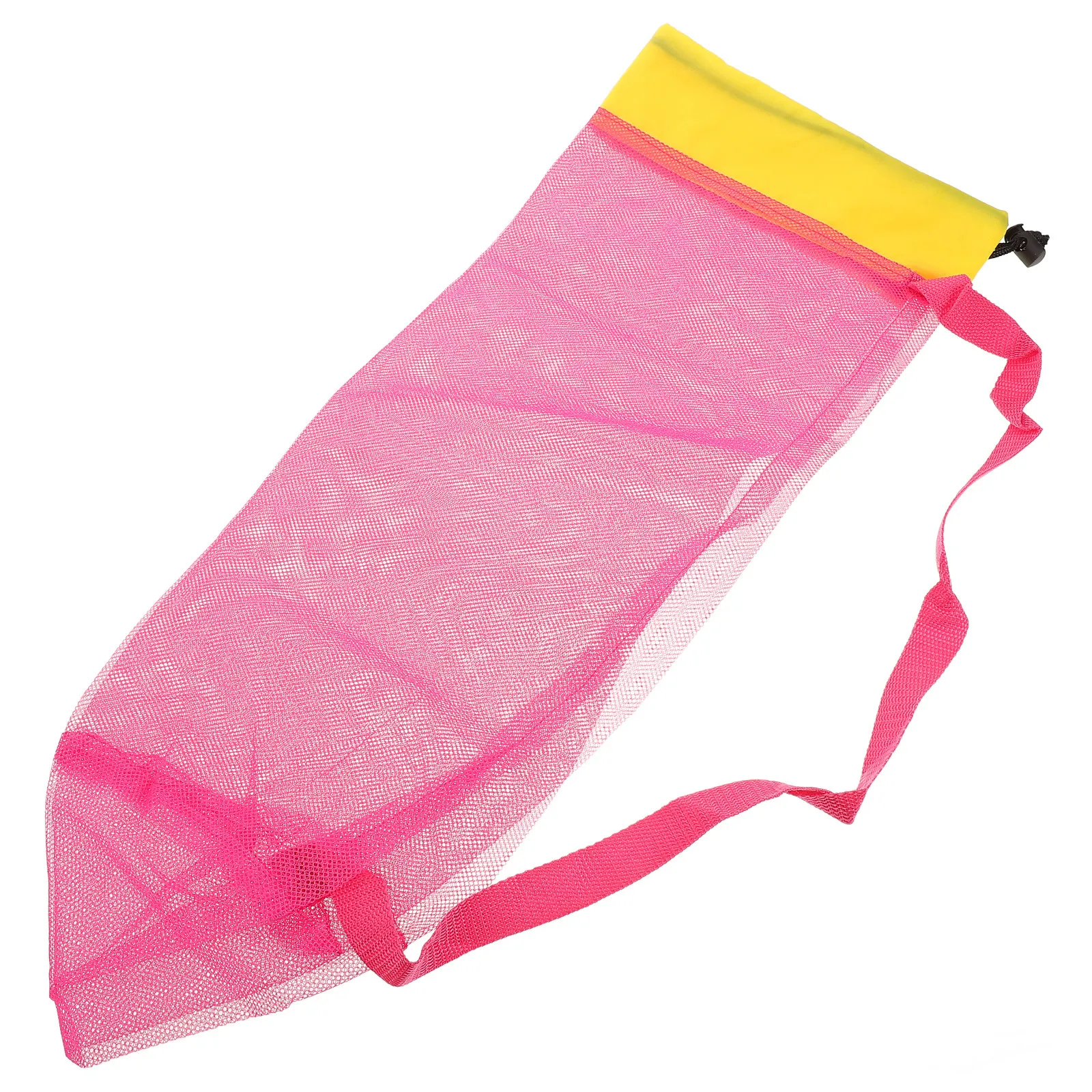 

Spacious Mesh Beach Bag for Children Heavy Duty Polyester Lightweight Ventilated Sand Shell Storage Bag Outdoor Adventure Travel